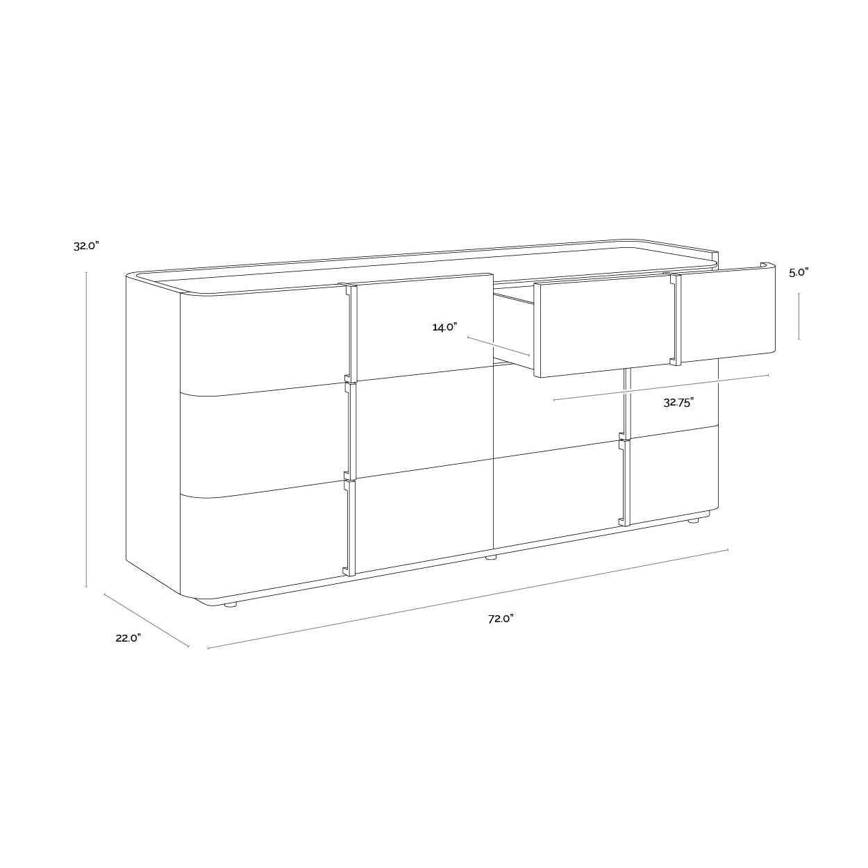 Sunpan Jamille Dresser