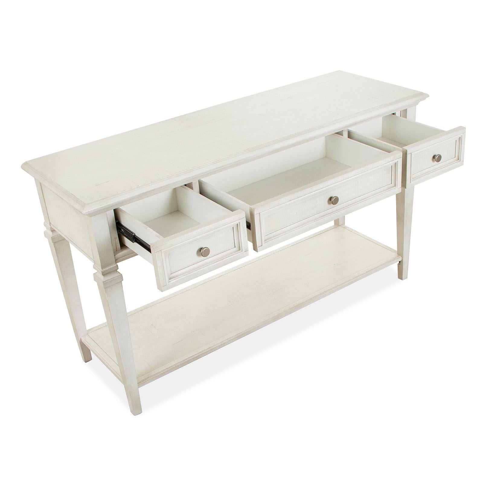 Magnussen Home Newport Alabaster Rectangular Sofa Table