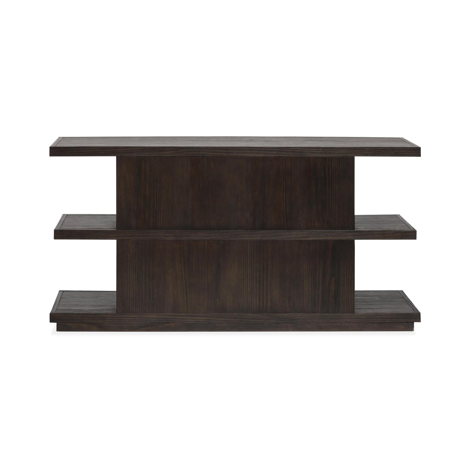 Magnussen Home Shaffer Velvet Roast Rectangular Sofa Table