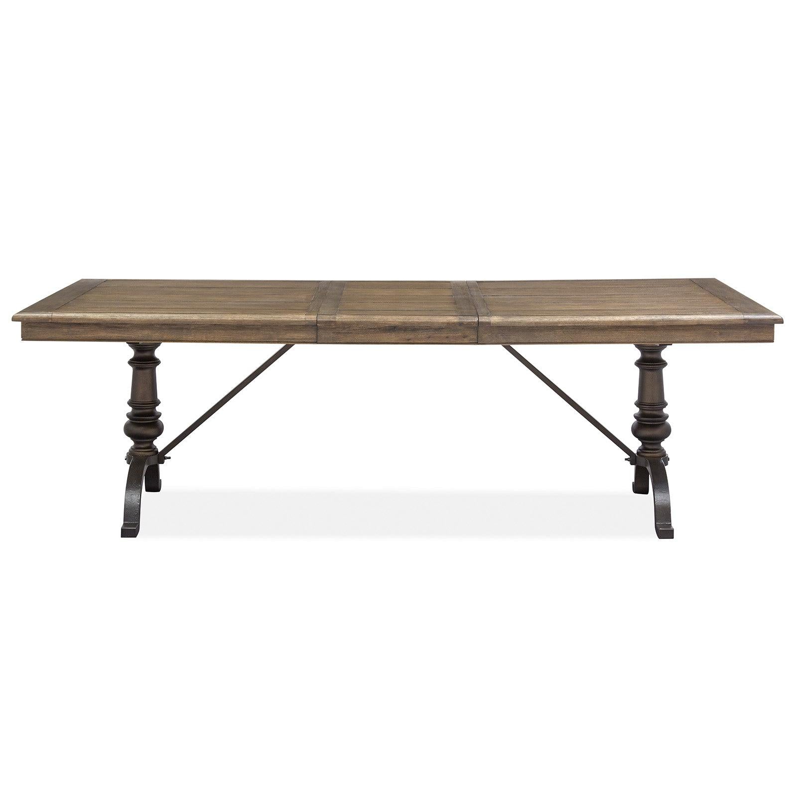 Magnussen Home Roxbury Manor Homestead Brown Extendable Rectangular Dining Table
