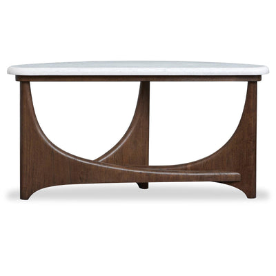 Magnussen Home Arwen Turkish Coffee Demilune Sofa Table