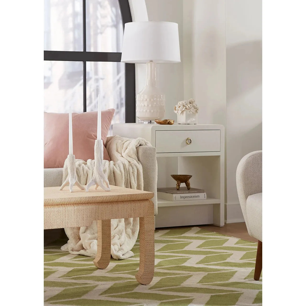 Villa & House Benjamin Linen Side Table