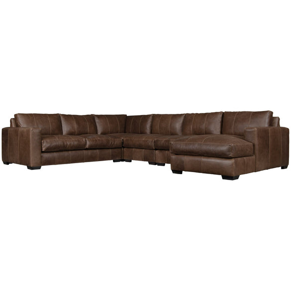 Bernhardt Dawkins Leather Sectional
