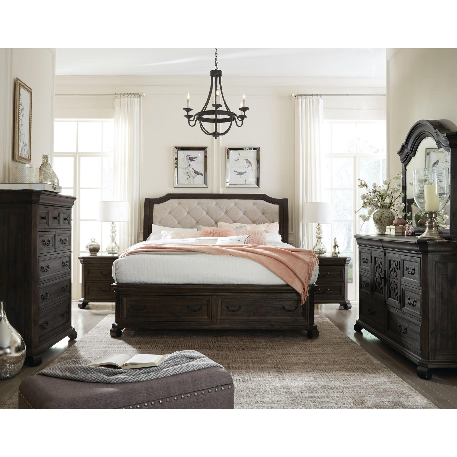 Magnussen Home Bellamy Peppercorn Sleigh Bed