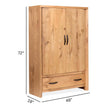 Magnussen Home Laramie Honey Wheat Armoire