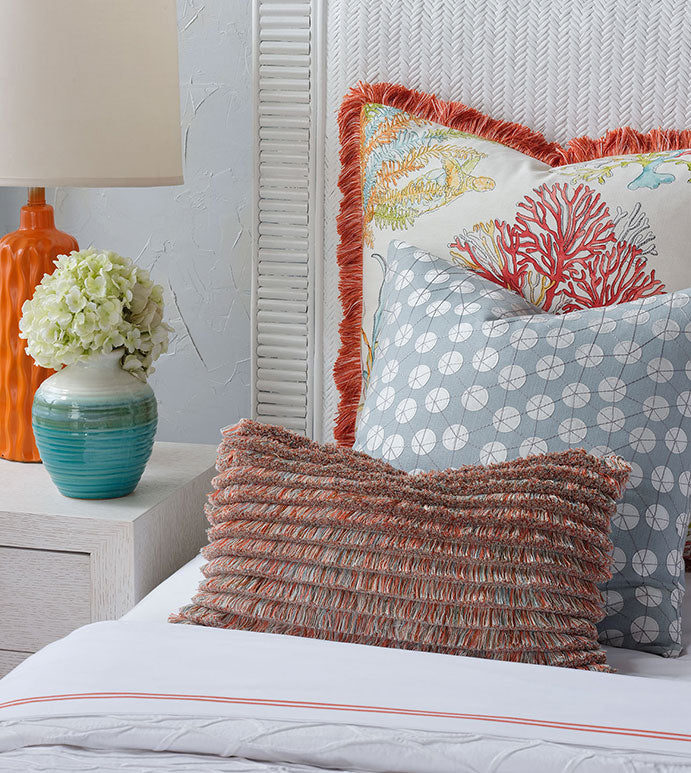 Eastern Accents Bimini Brush Fringe Decorative Pillow