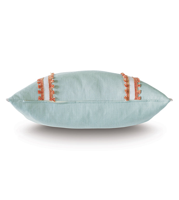 Eastern Accents Bimini Frilly Decorative Pillow