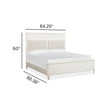 Salt Life Home Echo Isles Sea Pearl and Driftwood Queen Upholstered Panel Bed