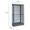 Pulaski Furniture Pulaski Furniture Accents Medium Wood Sliding Door Curio Cabinet