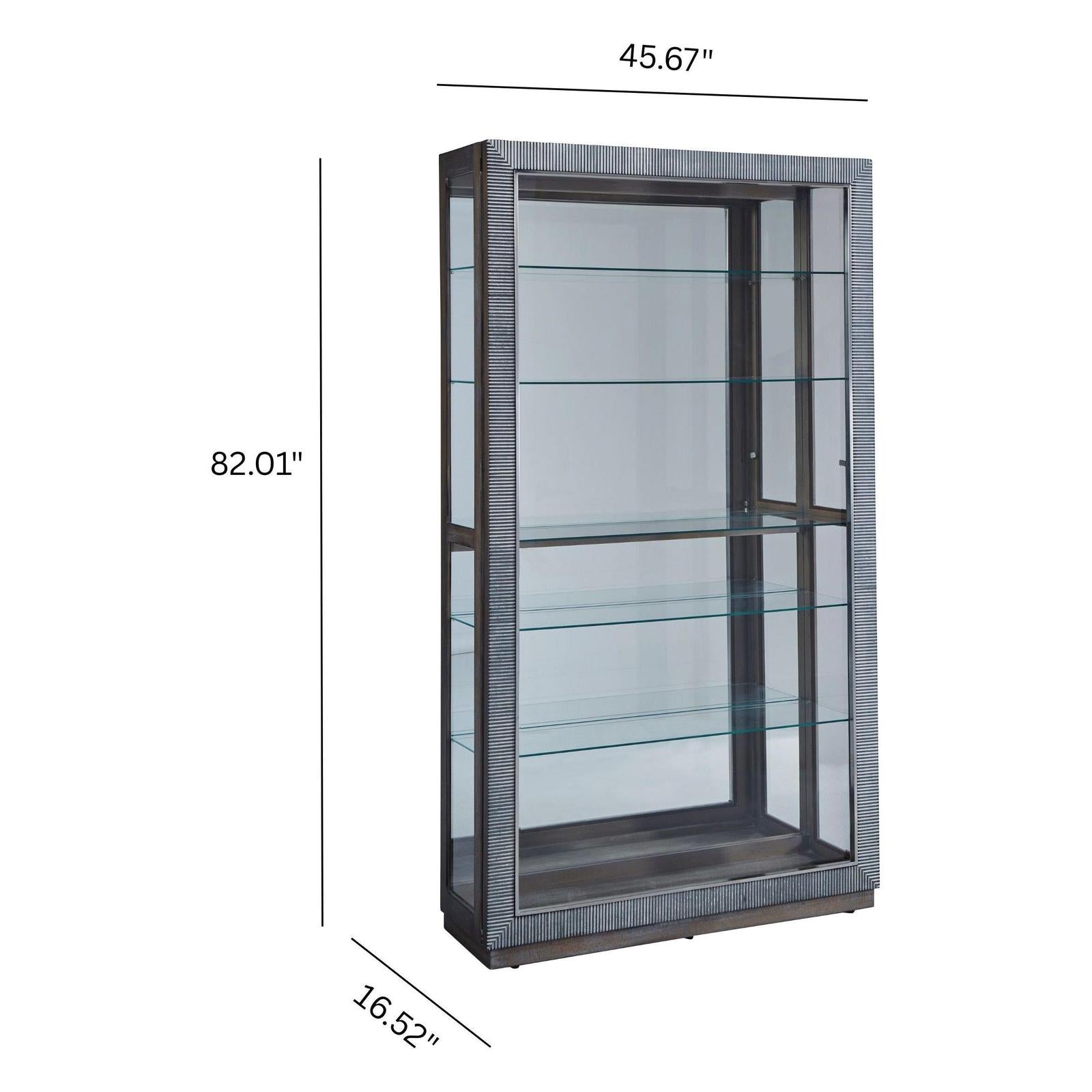 Pulaski Furniture Pulaski Furniture Accents Medium Wood Sliding Door Curio Cabinet