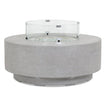 Sunset West Gravelstone Round Fire Table w/ Glass Surround