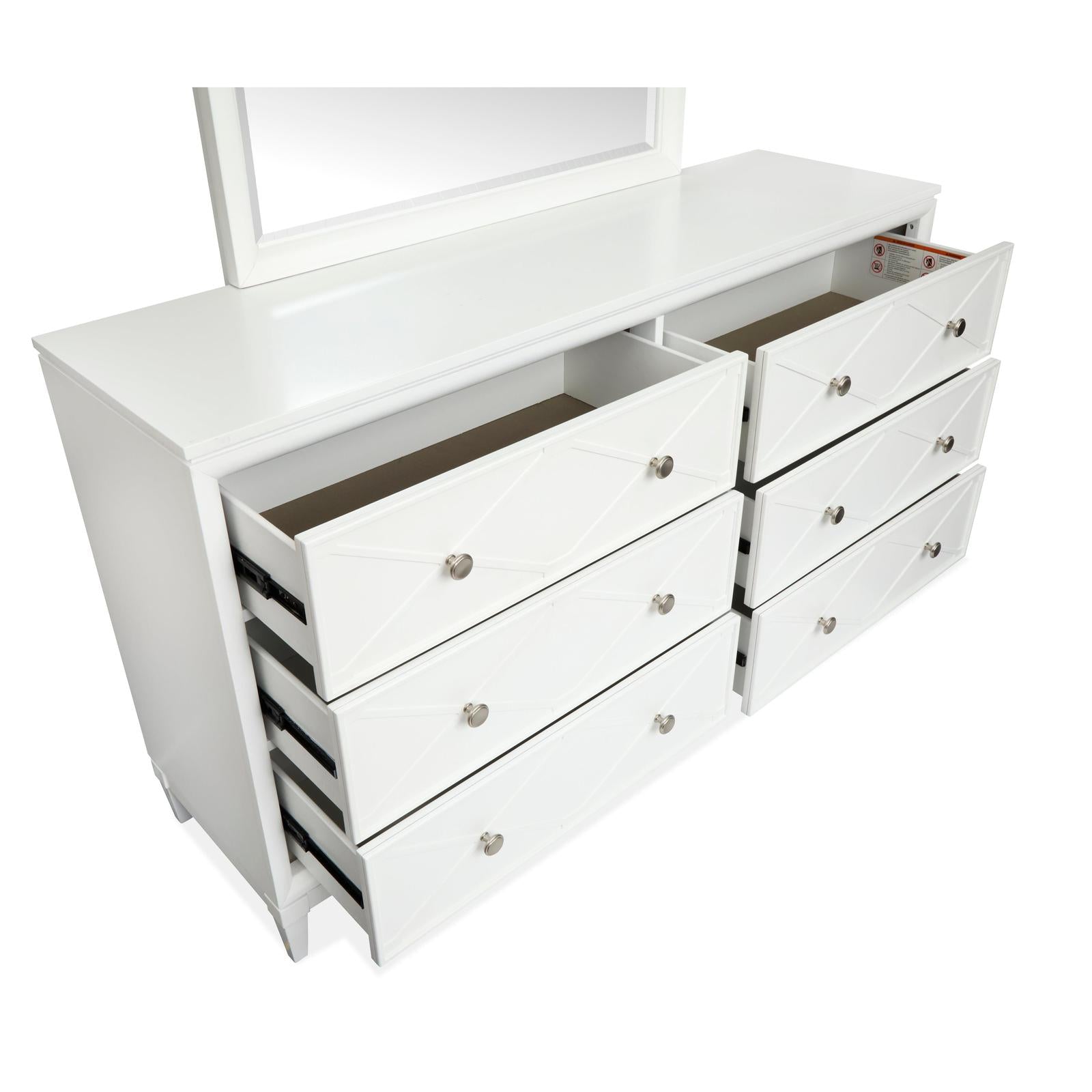 Magnussen Home Springhouse Whisper White Double Drawer Dresser