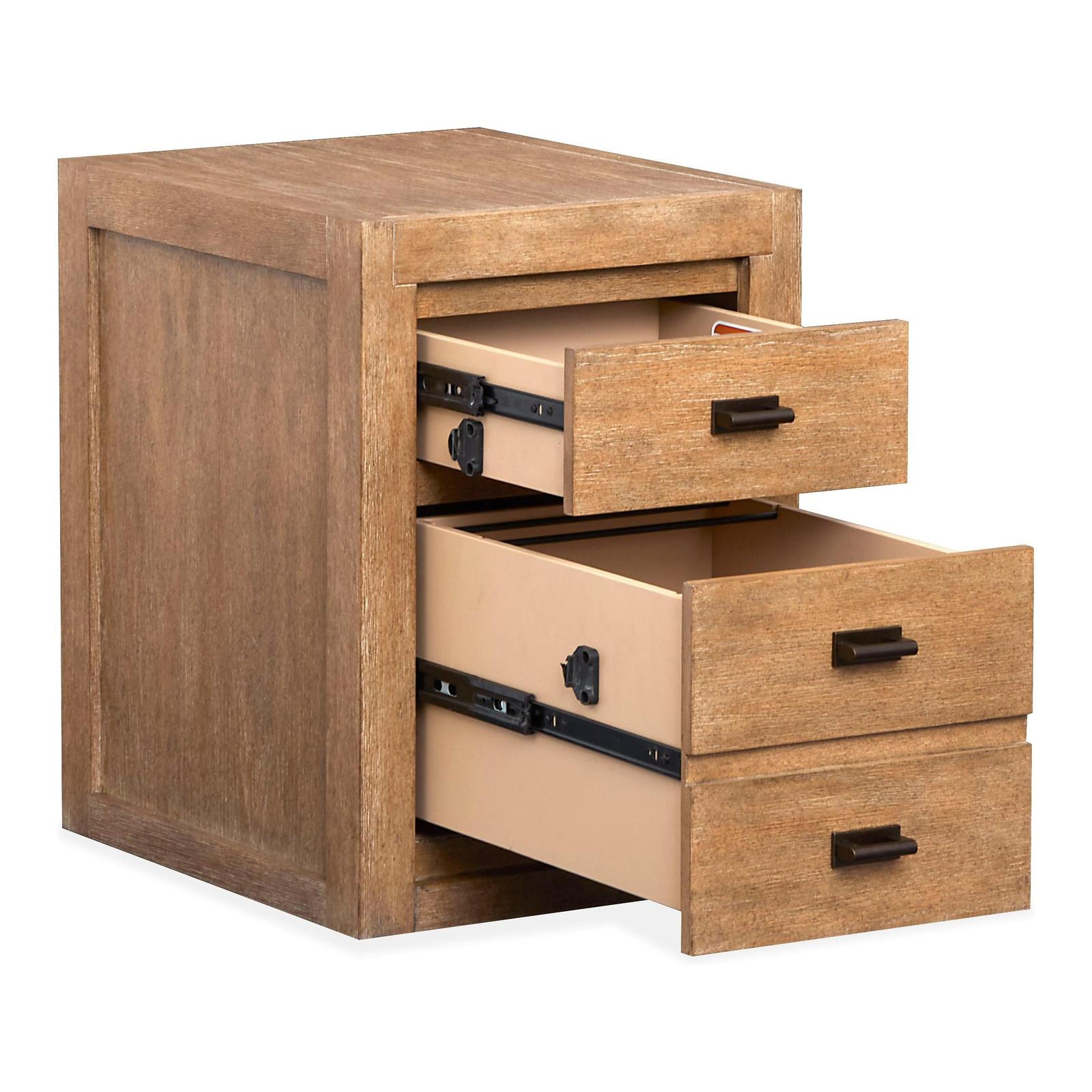 Magnussen Home Plum Creek Sierra Brown Mobile File With Casters