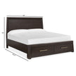 Magnussen Home Tauren Coffee Bean Panel Bed
