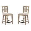 Magnussen Home Paxton Place Dovetail Grey Upholstered Counter Chair Set of 2