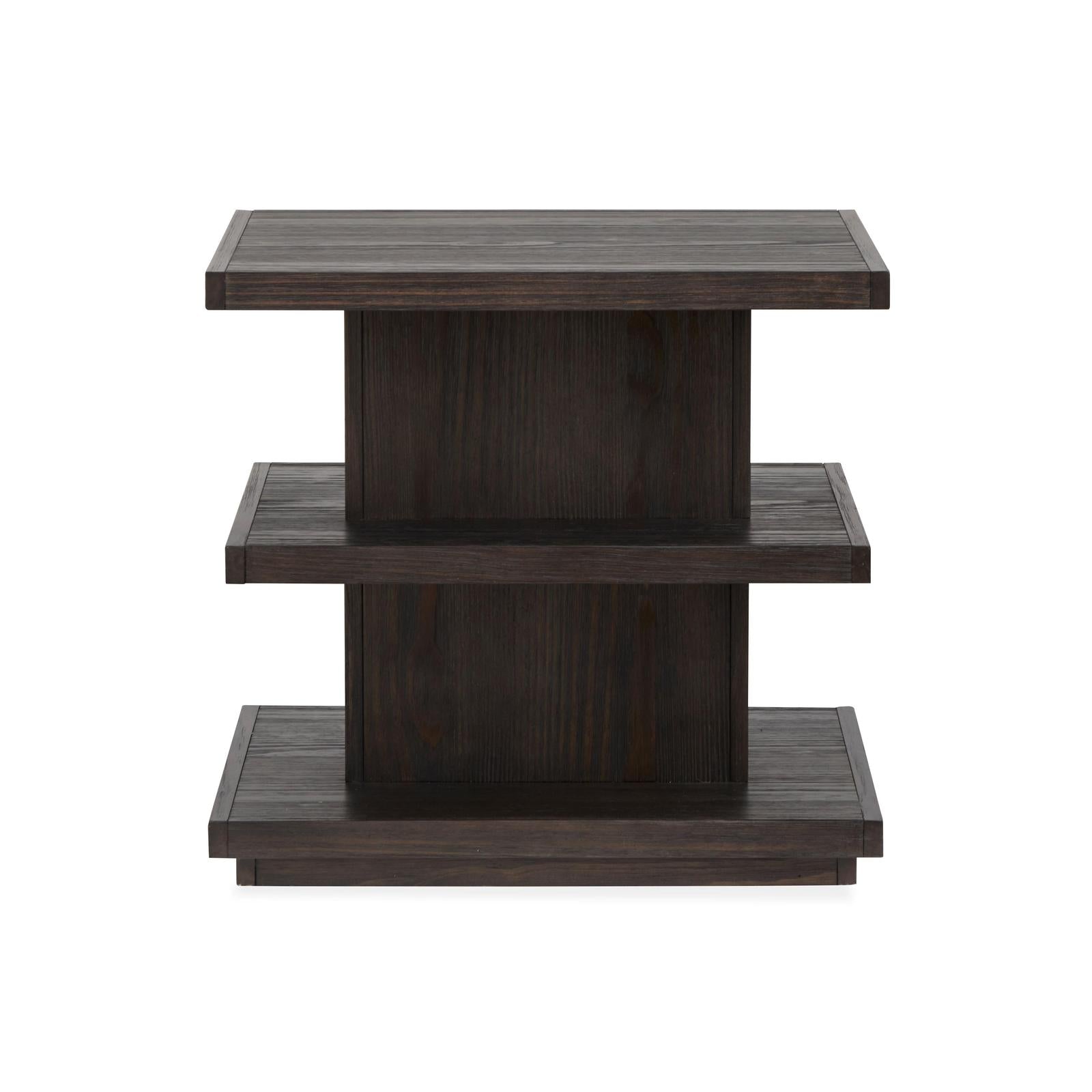 Magnussen Home Shaffer Velvet Roast Rectangular End Table