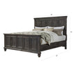 Magnussen Home Calistoga Weathered Charcoal Panel Bed