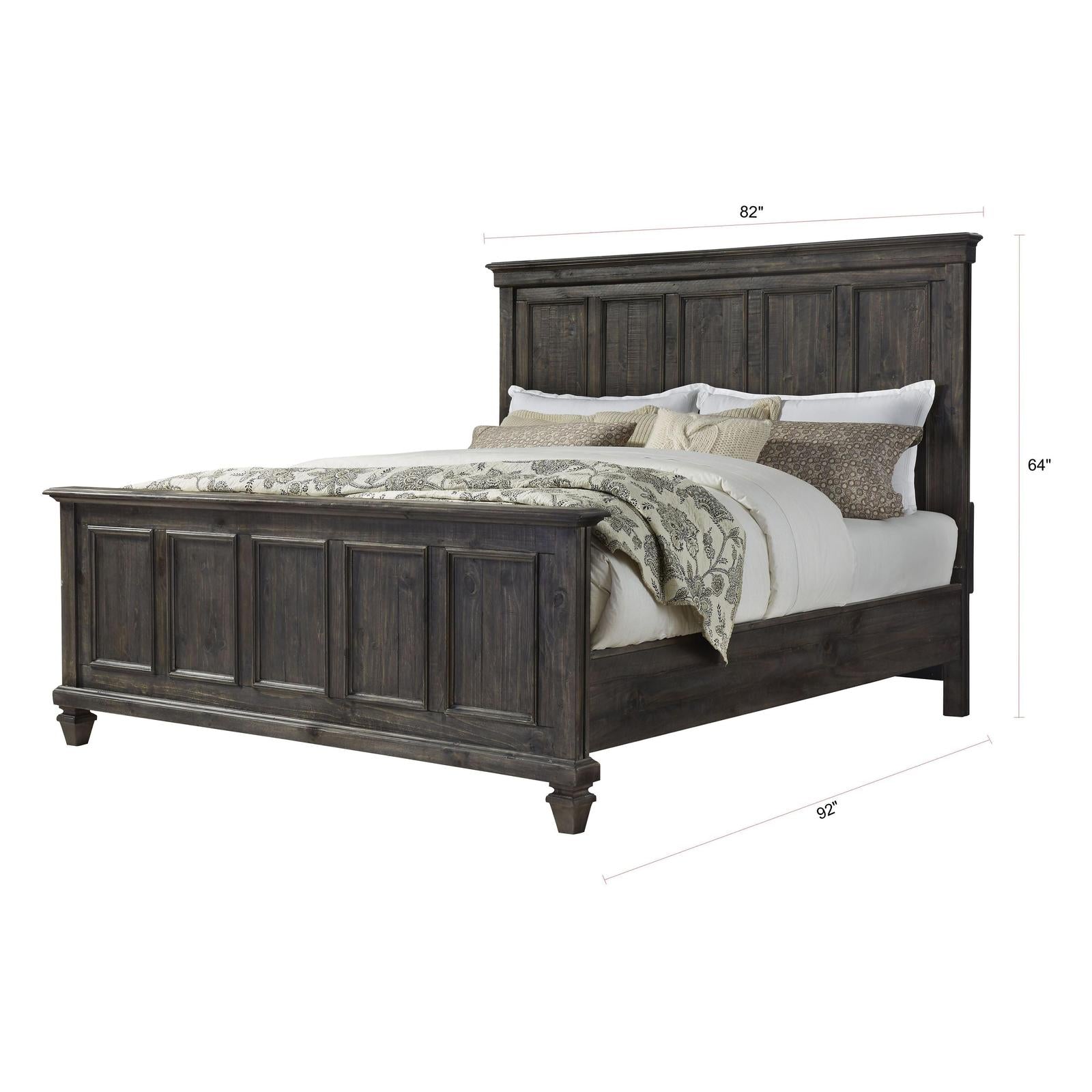 Magnussen Home Calistoga Weathered Charcoal Panel Bed