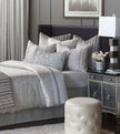 Eastern Accents Crystal Platinum Bolster