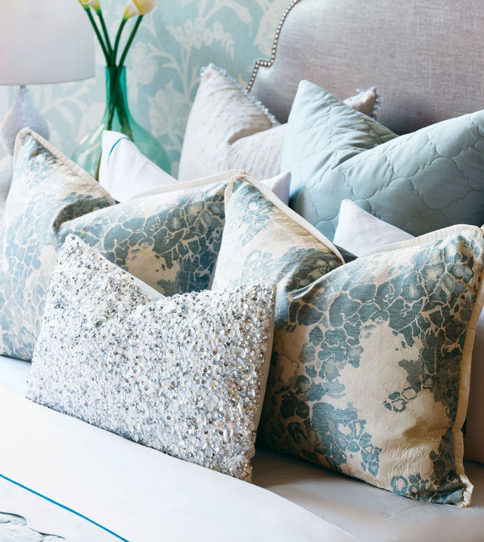 Eastern Accents Crystal Platinum Bolster