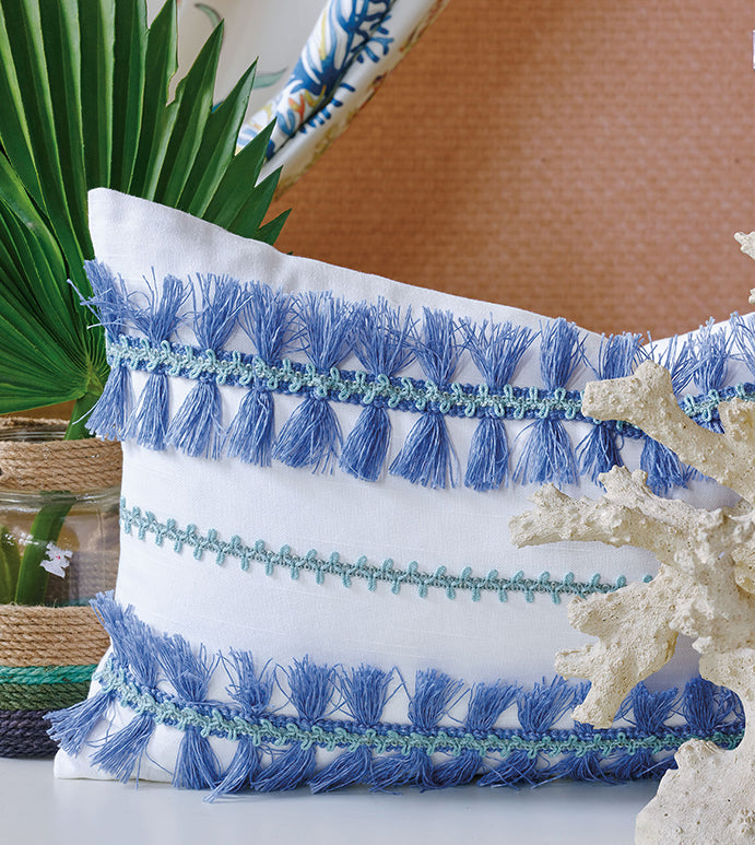 Eastern Accents Castaway Trim Application Decorative Pillow