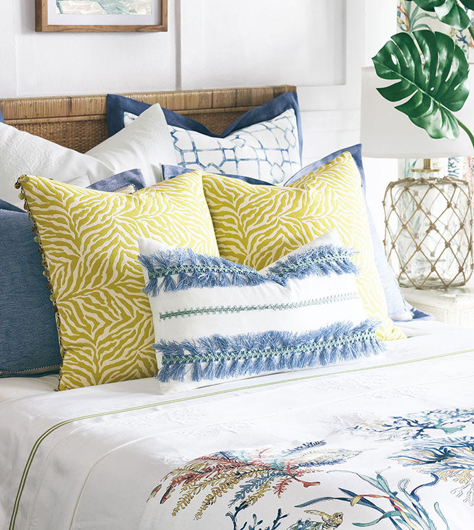 Eastern Accents Castaway Trim Application Decorative Pillow