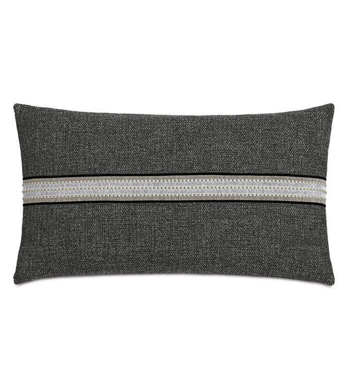 Eastern Accents Enoch Textured Border Decorative Pillow
