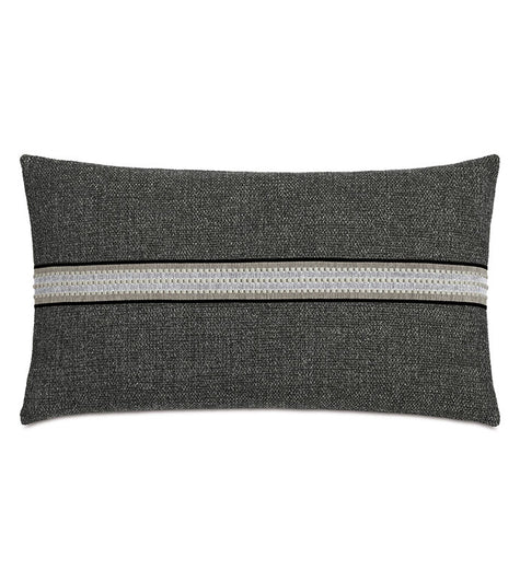 Eastern Accents Enoch Textured Border Decorative Pillow