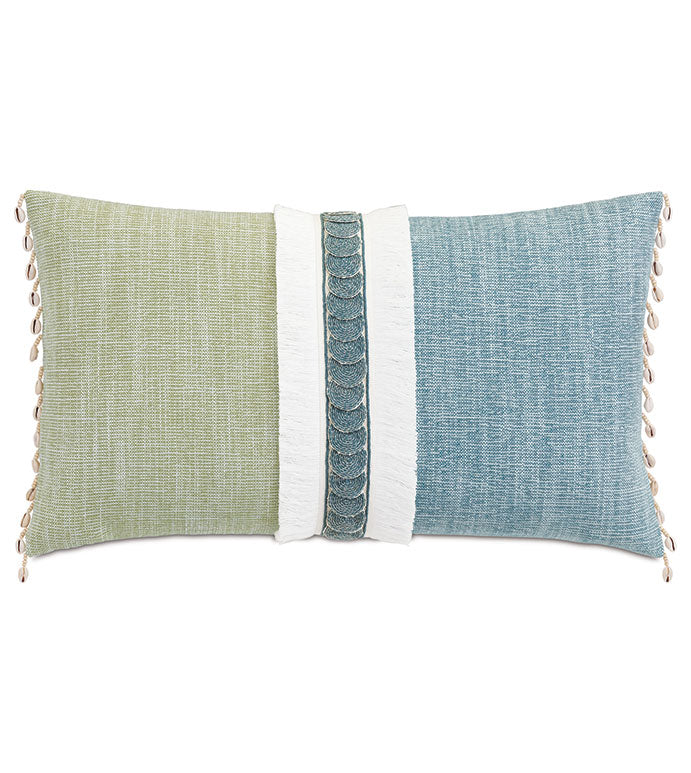 Eastern Accents Grenada Trim Applique Decorative Pillow