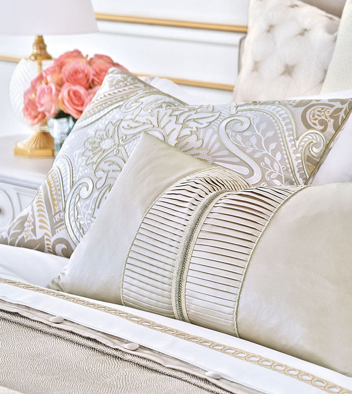 Eastern Accents Romilly Pleated Insert Decorative Pillow