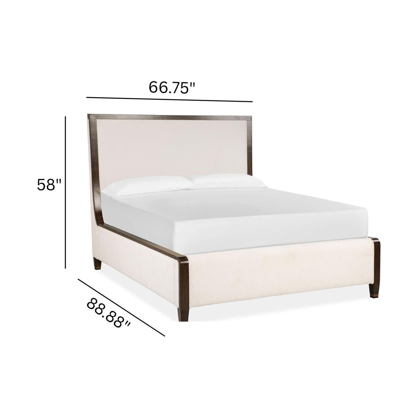 Magnussen Home Rowan Espresso Upholstered Panel Bed