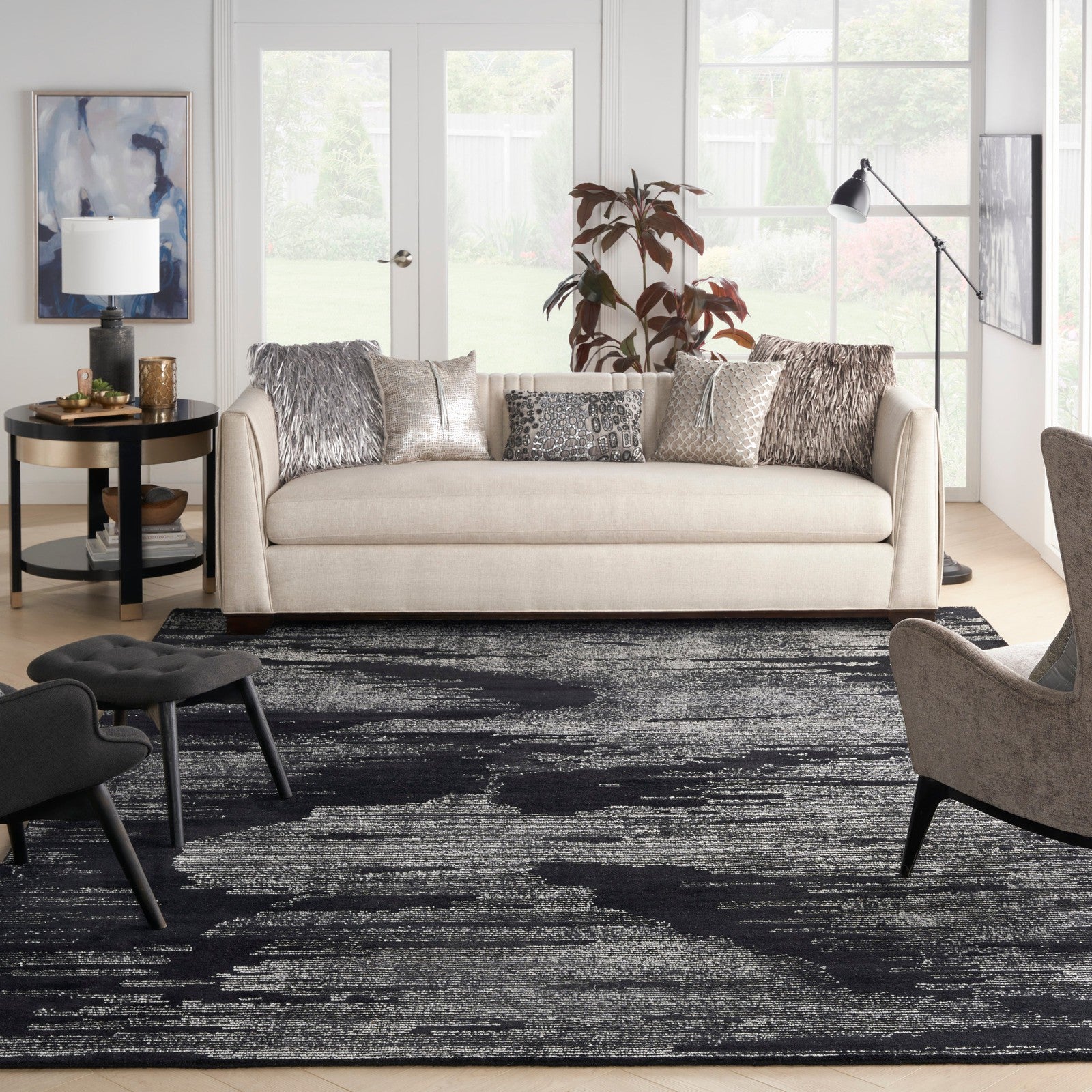 Nourison Rugs Michael Amini Ma30 Star SMR02 Modern Indoor Rug