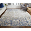 Feizy Laina 39G7F Transitional Gradient & Ombre in Tan/Ivory/Blue