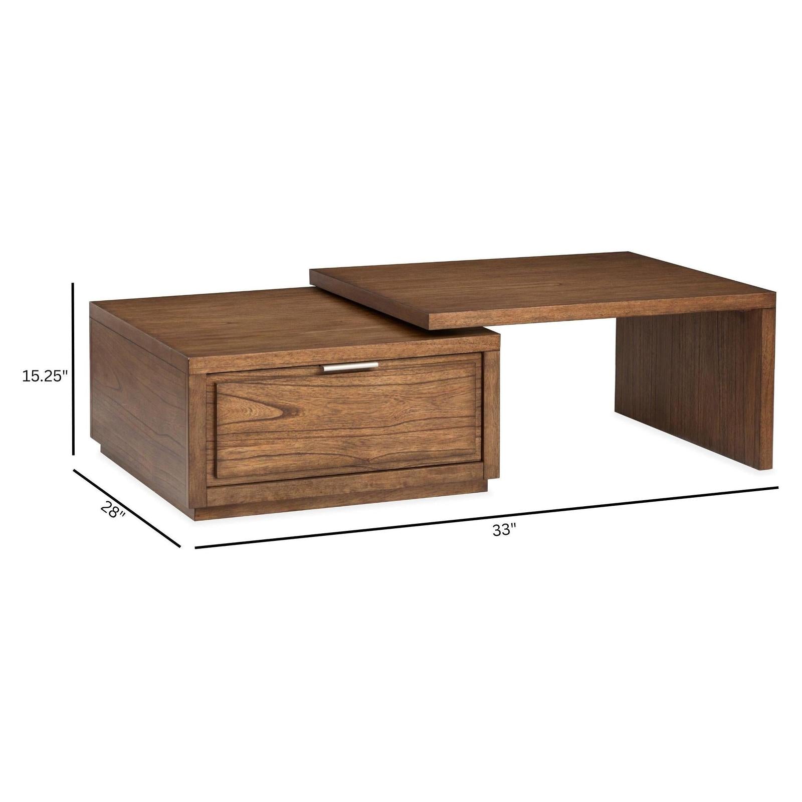 Magnussen Home Newton Cinnamon Rectangular  Cocktail Table 