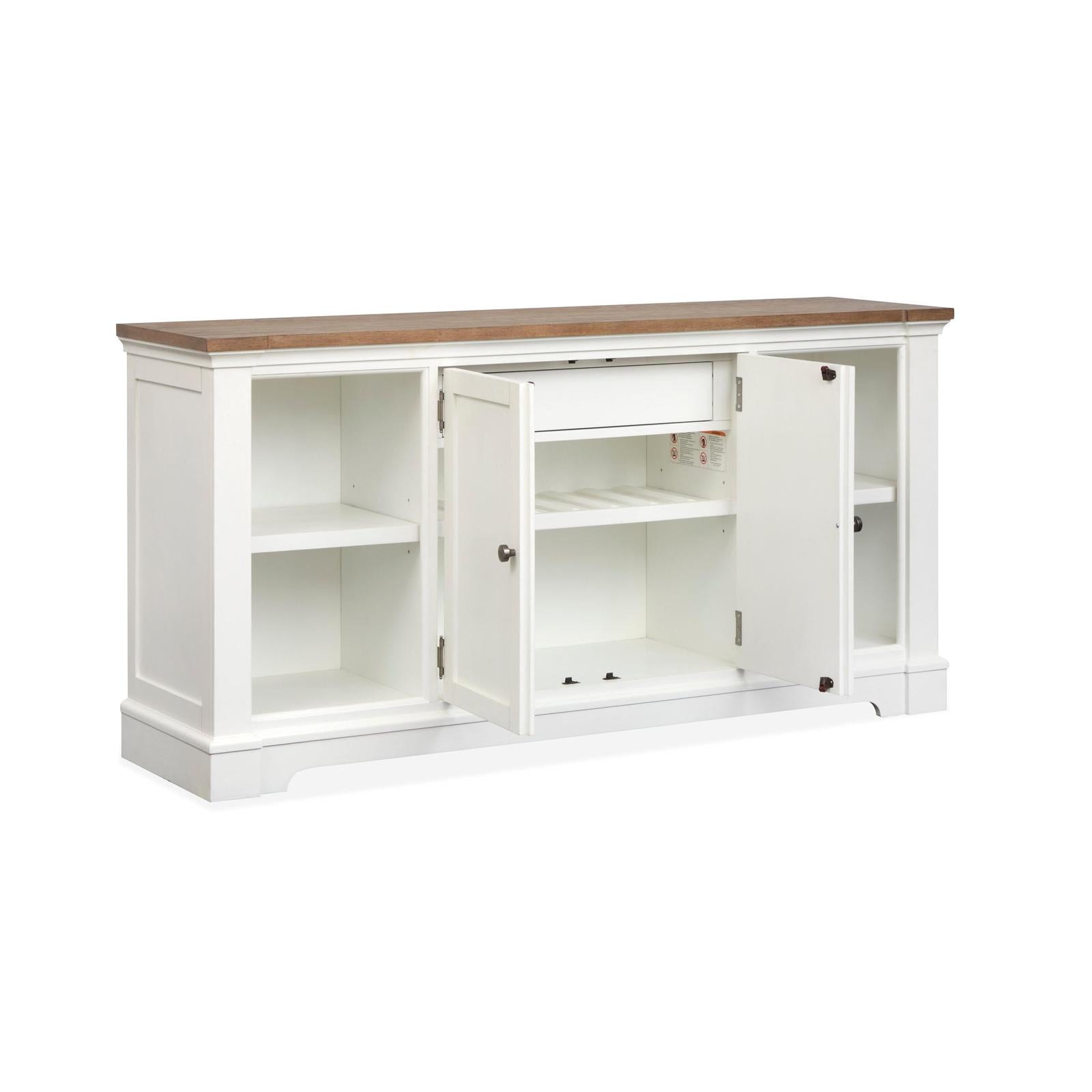 Magnussen Home Kingston Whisper White & Cerused Nutmeg Credenza