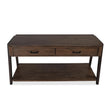Magnussen Home Hallie Milk Chocolate & Dark Chocolate Rectangular Sofa Table
