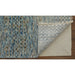Feizy Branson 69BQF Transitional Solid Rug in Blue/Ivory/Brown