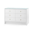 Villa & House Bryant Extra Large 6-Drawer with Glass Top