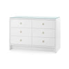 Villa & House Bryant Extra Large 6-Drawer with Glass Top