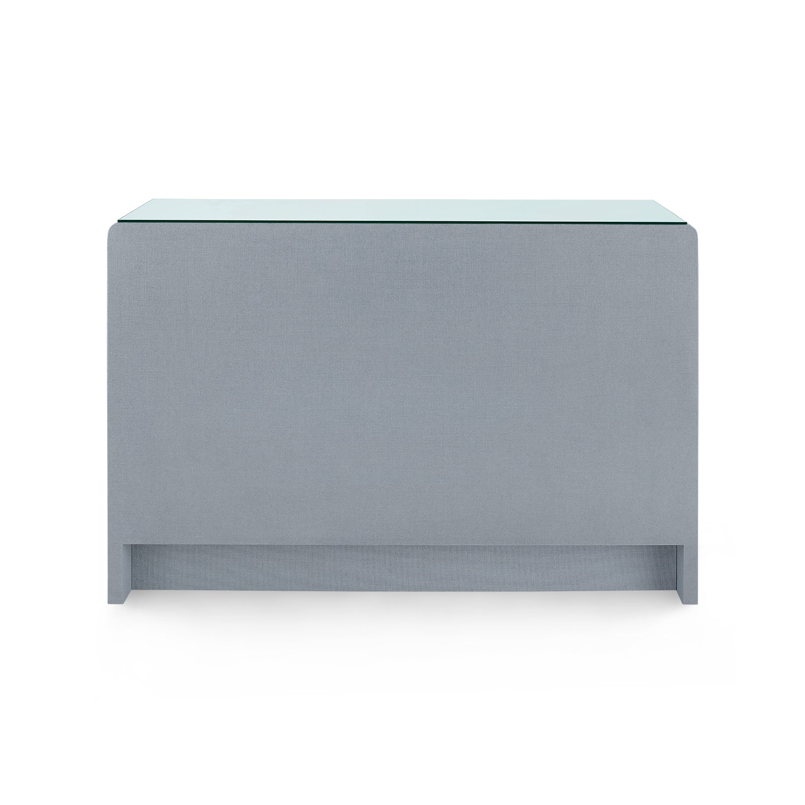 Villa & House Bryant Linen Extra Large 6-Drawer with Glass Top