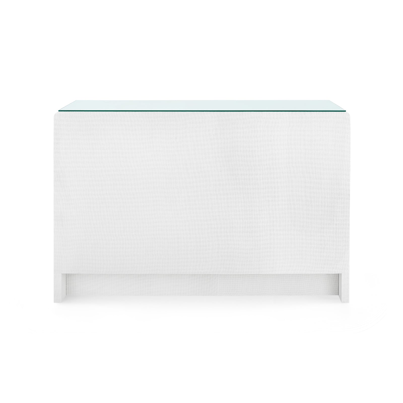 Villa & House Bryant Linen Extra Large 6-Drawer with Glass Top