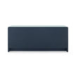 Villa & House Bryant Linen Extra Wide Large 6-Drawer with Glass Top