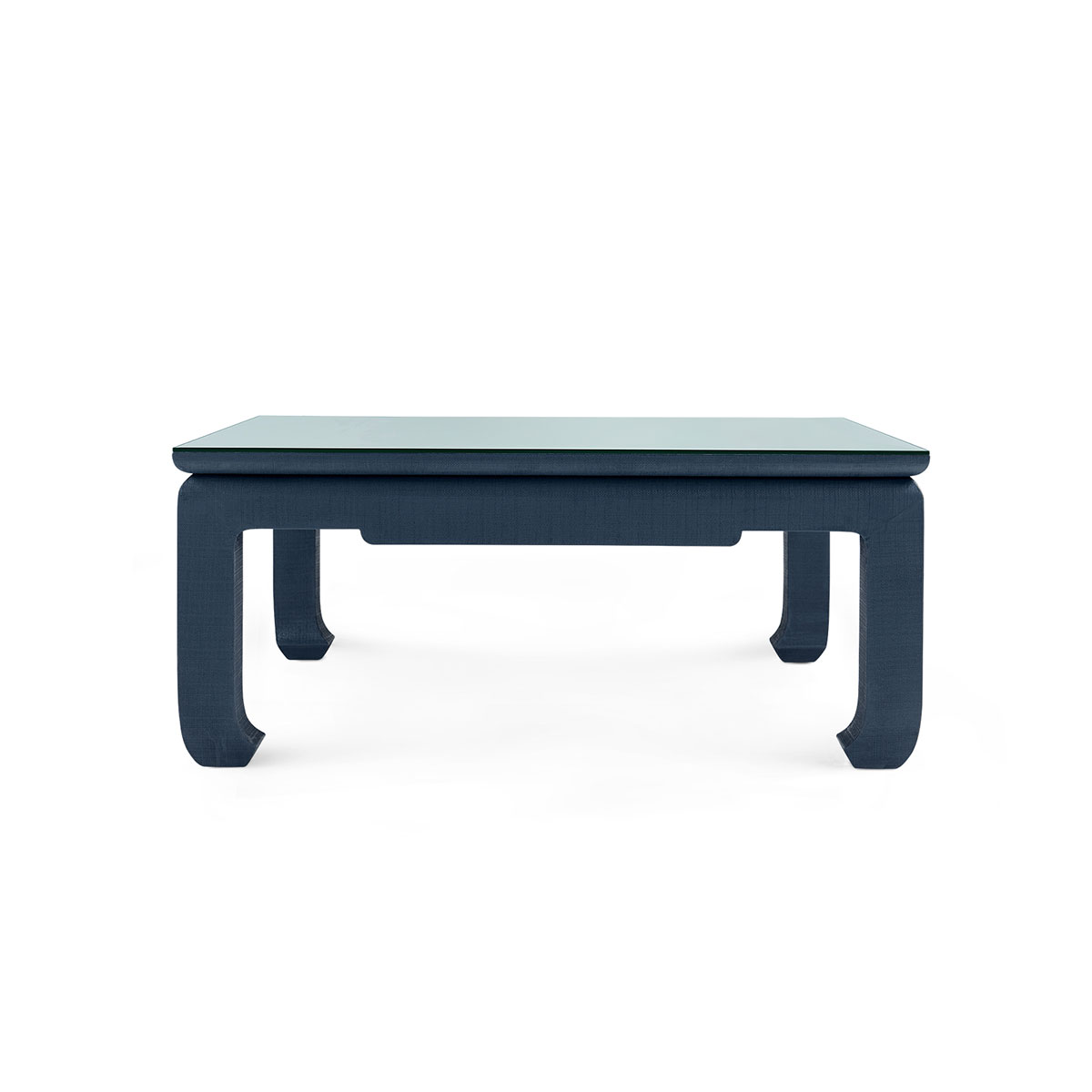 Villa & House Bethany Square Coffee Table with Glass Top