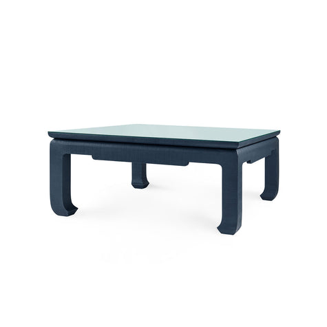 Villa & House Bethany Square Coffee Table with Glass Top