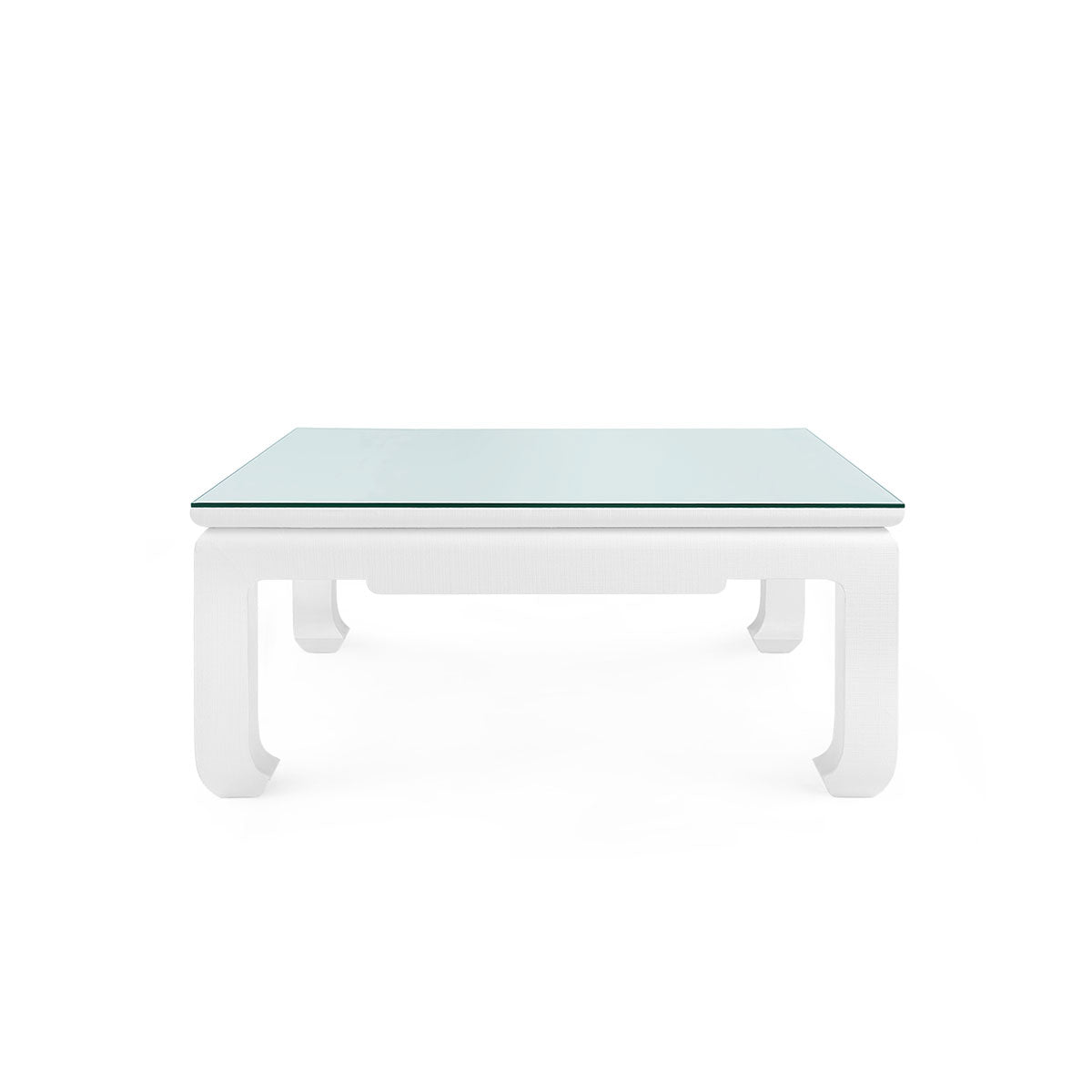 Villa & House Bethany Square Coffee Table with Glass Top