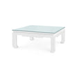 Villa & House Bethany Square Coffee Table with Glass Top