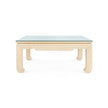 Villa & House Bethany Square Coffee Table with Glass Top