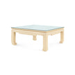 Villa & House Bethany Square Coffee Table with Glass Top