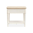 Salt Life Home Echo Isles Sea Pearl and Driftwood Rectangular End Table