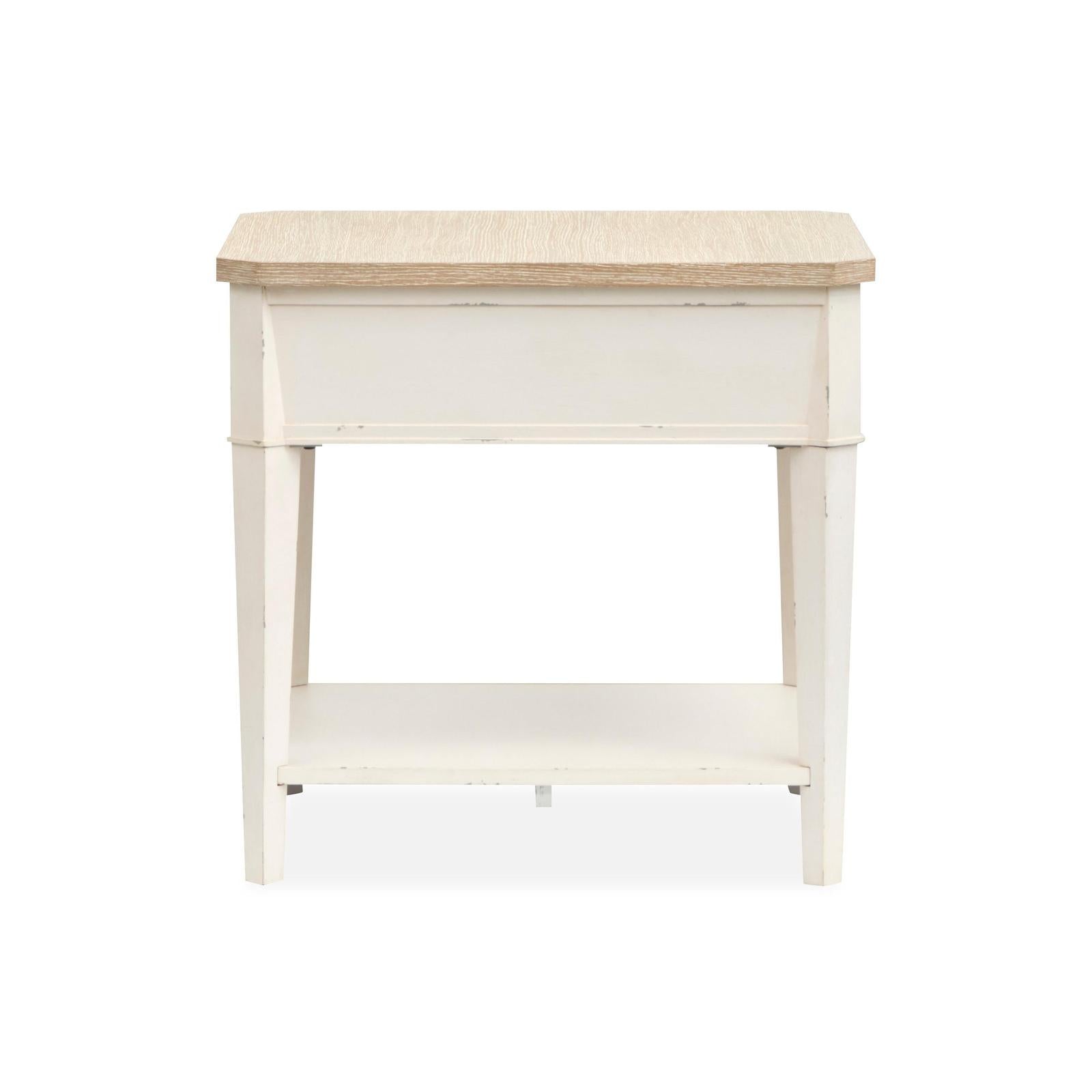 Salt Life Home Echo Isles Sea Pearl and Driftwood Rectangular End Table